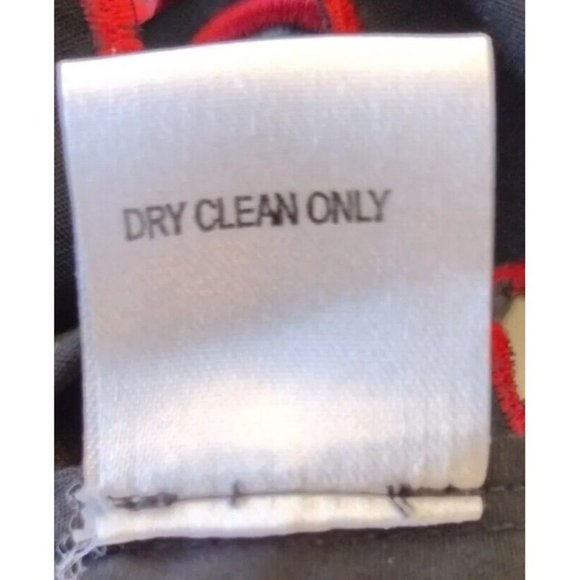 Samuel Dong Top Button Down Geometric Burnout Black And Red Small - Picture 7 of 9